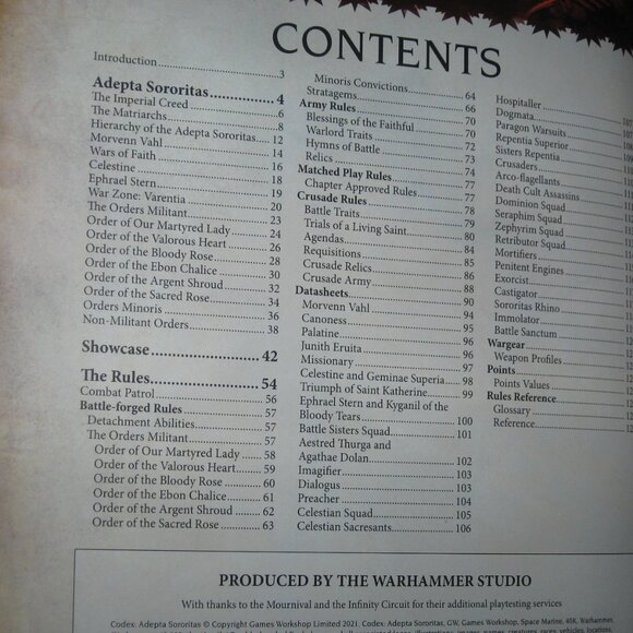Warhammer Hardcover Book 40,000 40K Codex: Adepta Sororitas 2409A7 - Picture 6 of 11